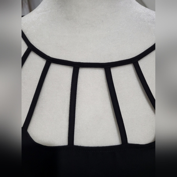 Torrid Cage Neckline Georgette Blouse - Picture 3 of 6